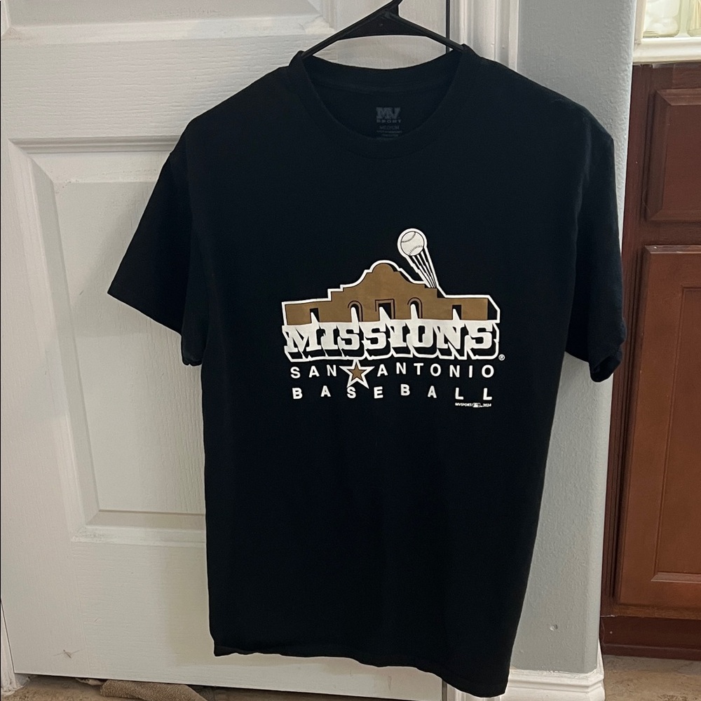 MV Sport Black San Antonio Missions Tee